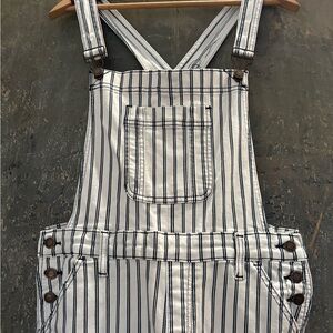 Judy Blue Navy and White Striped Overalls